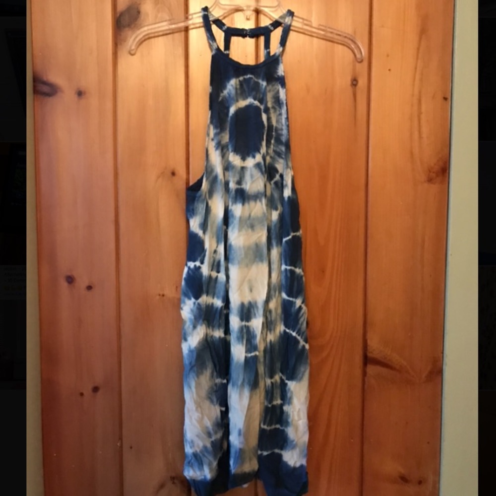 American eagle tie dye halter dress